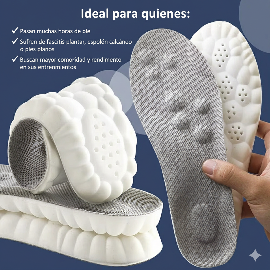 🦶 OrthoSole Pro™ – Palmilha Ortopédica de Massagem 4D