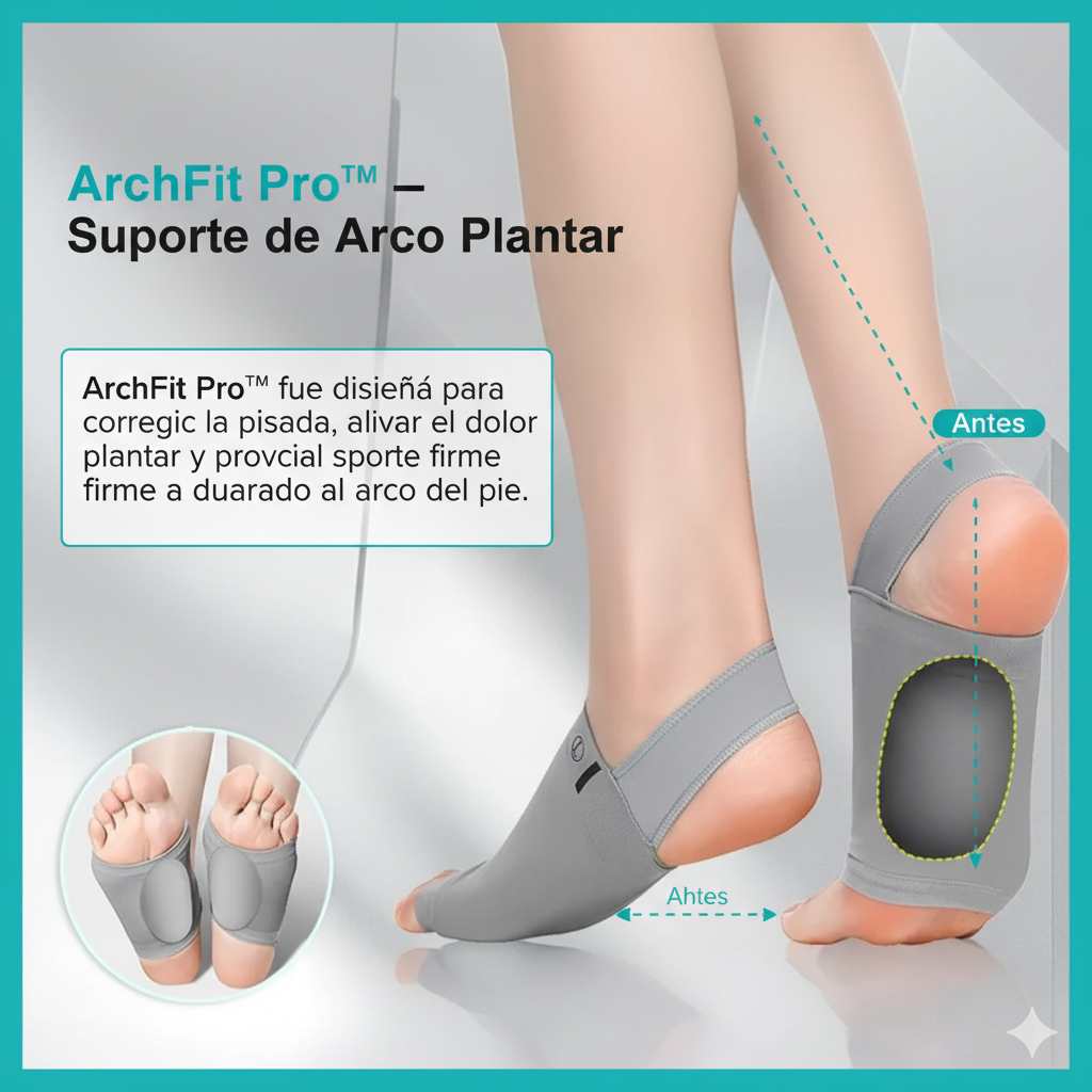 👣 ArchFit Pro™ – Plantillas Ortopédicas de Alta Tecnología para Soporte del Arco