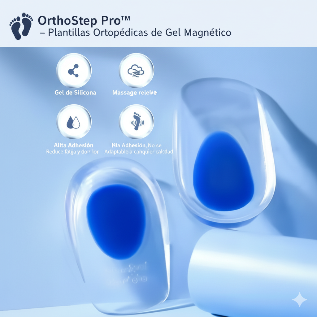 👣 OrthoStep Pro™ – Plantillas Ortopédicas de Gel Magnético