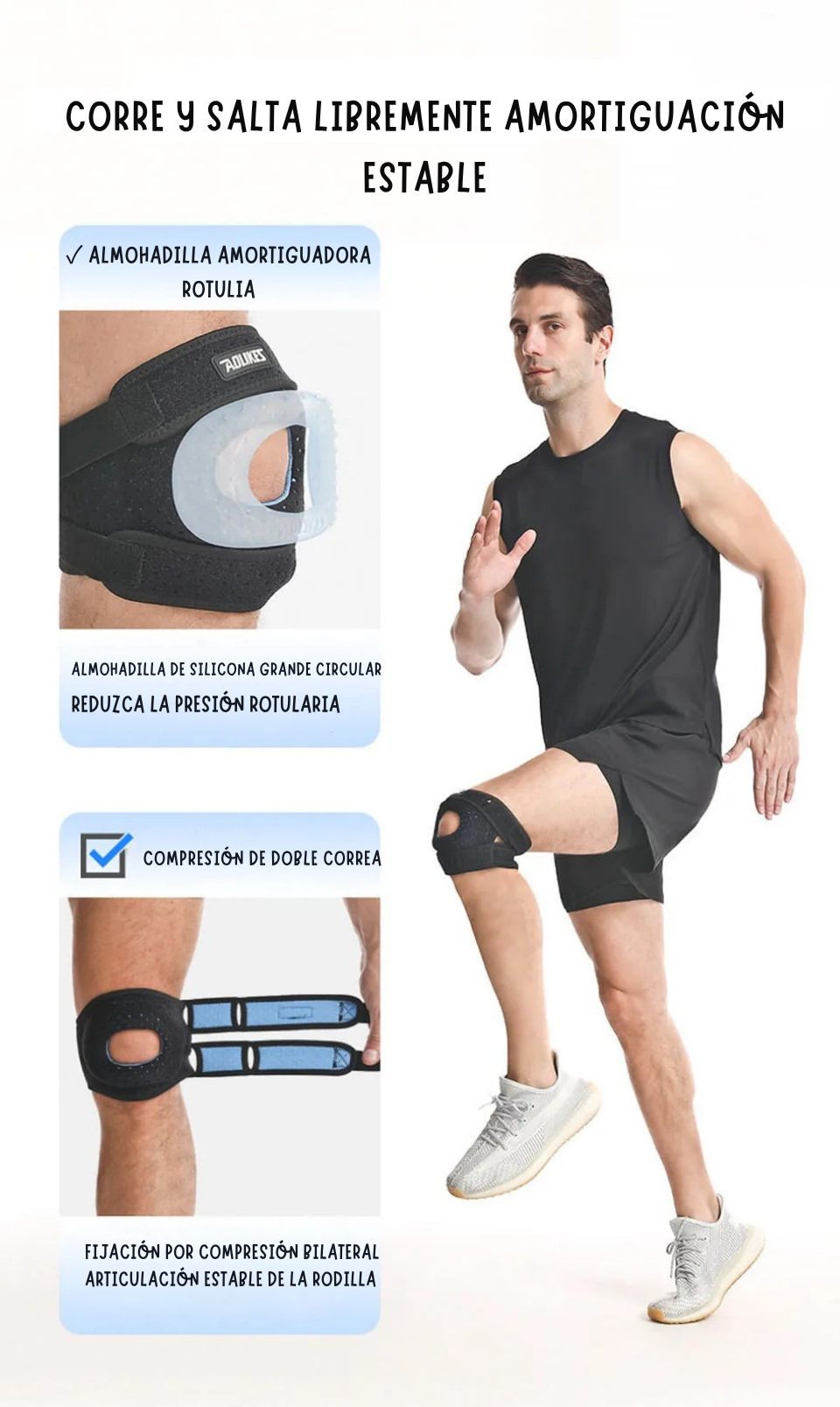 KneeFix Pro™ – Estabilización y Alivio