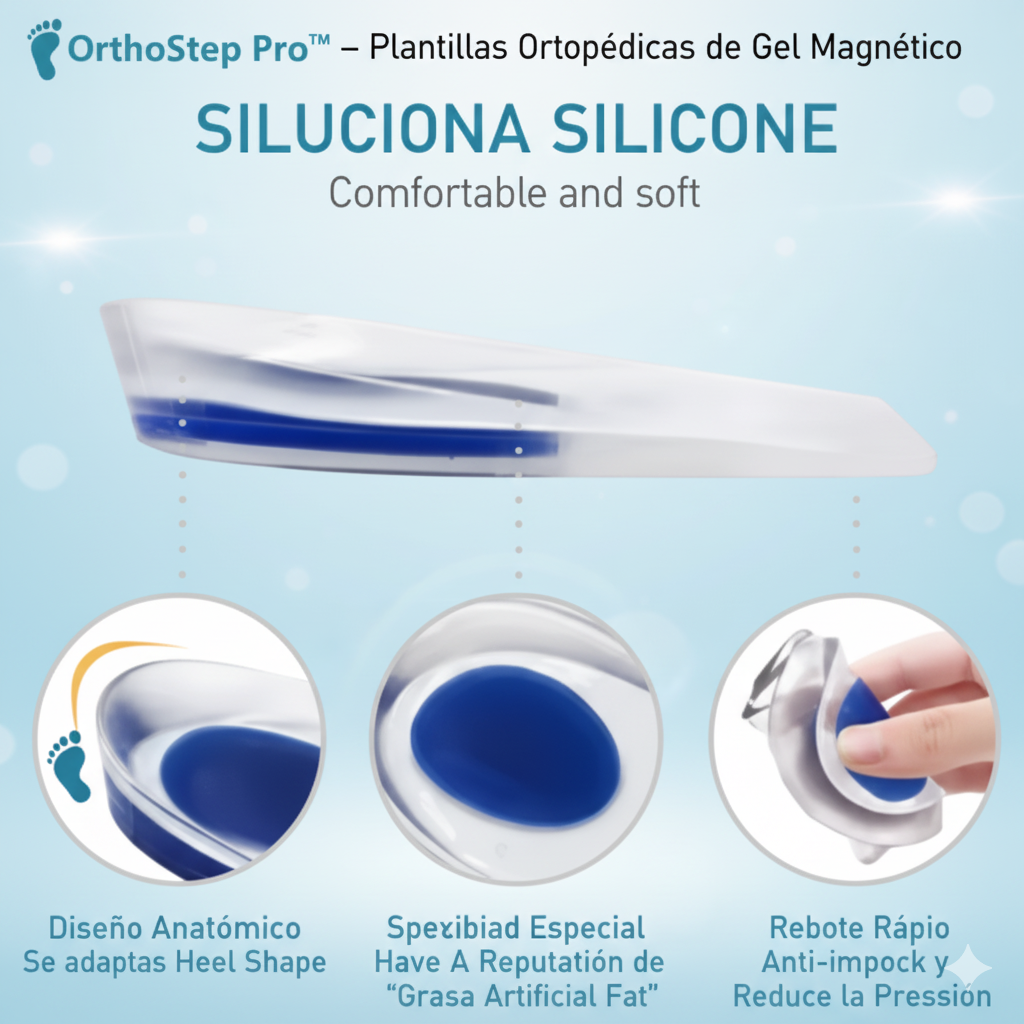👣 OrthoStep Pro™ – Plantillas Ortopédicas de Gel Magnético