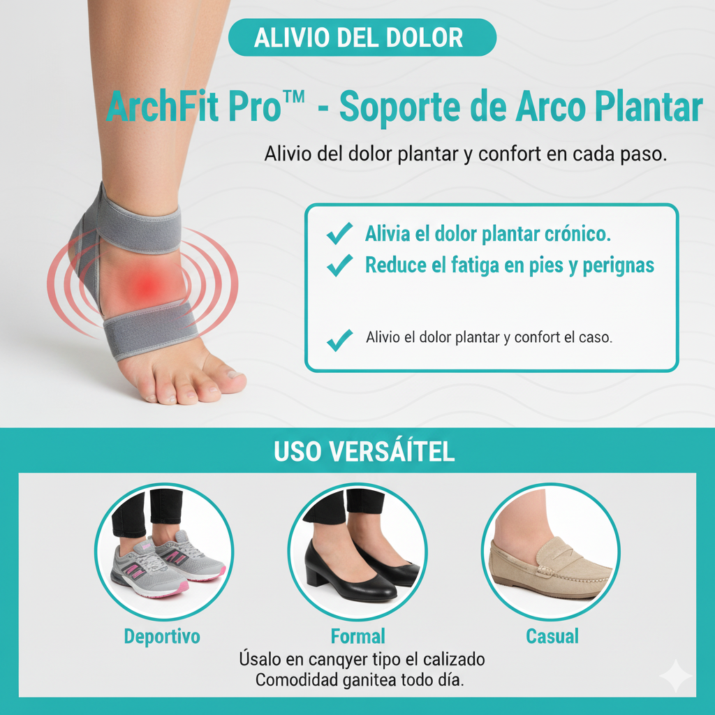 👣 ArchFit Pro™ – Plantillas Ortopédicas de Alta Tecnología para Soporte del Arco