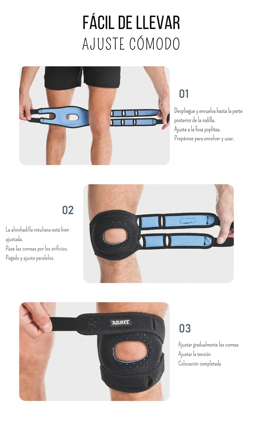 KneeFix Pro™ – Estabilización y Alivio